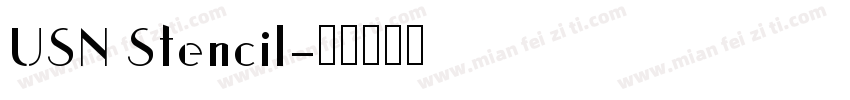 USN Stencil字体转换